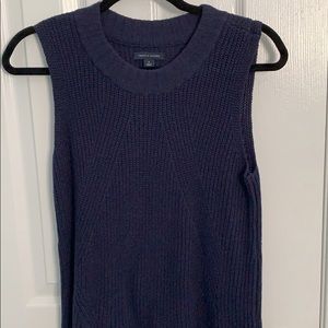 Navy Blue Sleeveless Sweater